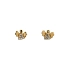 Gold Pecek Earrings Angel with Zircones
