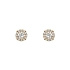 Gold Pecky Earrings with Zircones