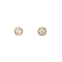 Gold Pecky Earrings with Zircones