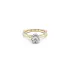 Gold Engagement Ring with Zircon