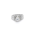 Ring with Zircon made of Combination Gold