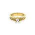 Gold Ring with Zircon