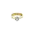 Gold Engagement Ring with Zircon