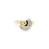 Gold Ring with Zircones made of Combined Gold