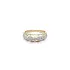 Ring with Zirconias in Gold Combination