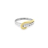Ring with Zirconias in Gold Combination