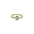 Gold Engagement Ring with Zircones
