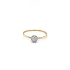 Gold Ladies Ring with Zircones