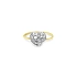 Gold Ring with Zircons