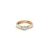 Gold Engagement Ring with Zircon