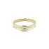 Gold Engagement Ring with Zircon