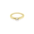Gold Engagement Ring with Zircon