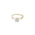 Gold Engagement Ring with Zircon
