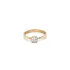 Gold Engagement Ring with Zircon