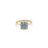 Gold Ring with Blue Stone