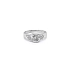 Ring with White Gold Zircons