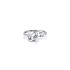 Ring with White Gold Zircons