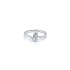 Ring with Zircon from White Gold