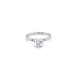 Engagement Ring with White Gold Zircon