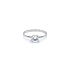 Engagement Ring with White Gold Zircon