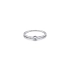 Engagement Ring with White Gold Zircon