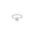 Engagement Ring with White Gold Zircon