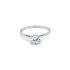 Engagement Ring with White Gold Zircon