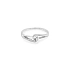 Gold Engagement Ring with Zircon