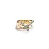 Ring with Zirconias in Gold Combination