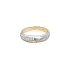 Gold Ring with Zircones made of Combined Gold