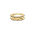 Gold Ring with Zircons