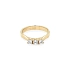 Gold Ring with Zircons