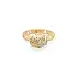 Gold Ring with Zircons