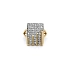 Ring with Zirconias in Gold Combination