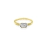 Gold Ring with Zircons