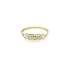 Gold Ring with Zircons
