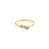 Gold Ring with Zircons