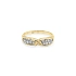 Gold Ring with Zircons