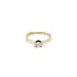 Gold Engagement Ring with Zircon