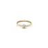 Gold Engagement Ring with Zircon