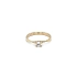 Gold Engagement Ring with Zircon