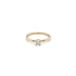 Gold Engagement Ring with Zircon