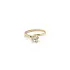 Gold Engagement Ring with Zircon