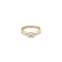 Gold Engagement Ring with Zircon