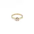 Gold Engagement Ring with Zircon