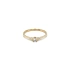 Gold Engagement Ring with Zircon