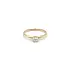 Gold Engagement Ring with Zircon