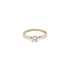 Gold Engagement Ring with Zircon