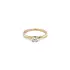 Gold Engagement Ring with Zircon