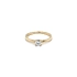 Gold Engagement Ring with Zircon